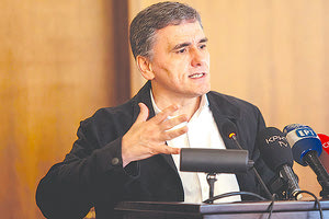 ο υπουργός Οικονομικών, κ. Ευκλείδης Τσακαλώτος από το Ηράκλειο