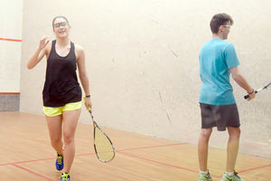 Στιγμιότυπο από το τουρνουά του σκουός