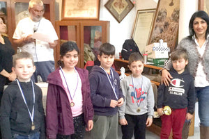 Στιγμιότυπο από τις απονομές στα “Φραγκιαδάκεια”