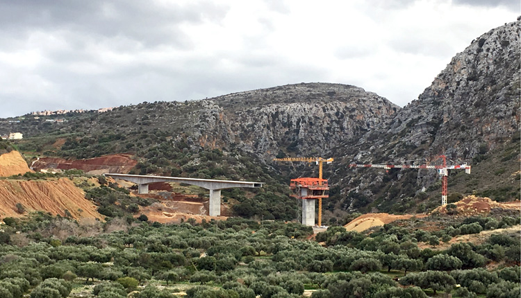 Ένα από τα σημεία στο οποίο έχει γίνει διακοπή εργασιών