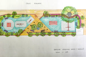 Στην ανάπλαση του κοινόχρηστου χώρου του Κατσαμπά προχωρά ο Δήμος Ηρακλείου