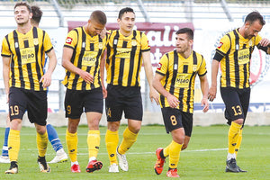 Oι παίκτες του Εργοτέλη πανηγυρίζουν