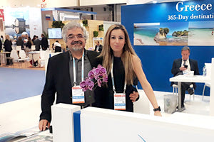 Το περίπτερο του ΟΛΗ στη διεθνή έκθεση κρουαζιέρας της Φλόριντα