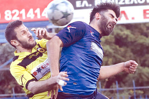 Στιγμιότυπα από τη μεγάλη νίκη της ΑΕΚ στο γήπεδο του Γαζίου σε βάρος του Αλμυρού.