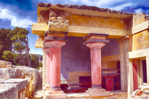 στον αρχαιολογικό χώρο της Κνωσού