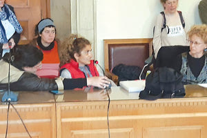 Η κα Γεωργία Ξημεράκη αναδεικνύει στο Δημοτικό Συμβούλιο τα προβλήματα προσβασιμότητας των ΑμΕΑ.