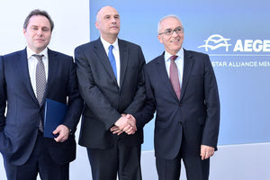 Οι κ. Ευτύχης Βασιλάκης, Eric Schulz και Δημήτρης Γερογιάννης