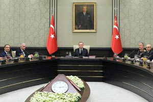 Συνεδρίασε στην Τουρκία το Εθνικό Συμβούλιο Ασφάλειας με τον πρόεδρο Ρετζέπ Ταγίπ Ερντογάν