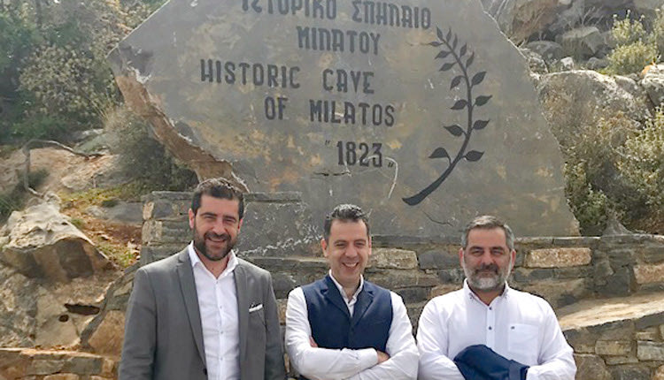 εκδηλώσεις που έγιναν  στη Μίλατο για την 195η επέτειο της ηρωικής εξόδου των γυναικόπαιδων και των αμάχων από το σπήλαιο. 