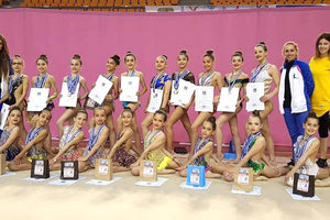 Η ομάδα Ρυθμικής του “Ν. Καζαντζάκης”