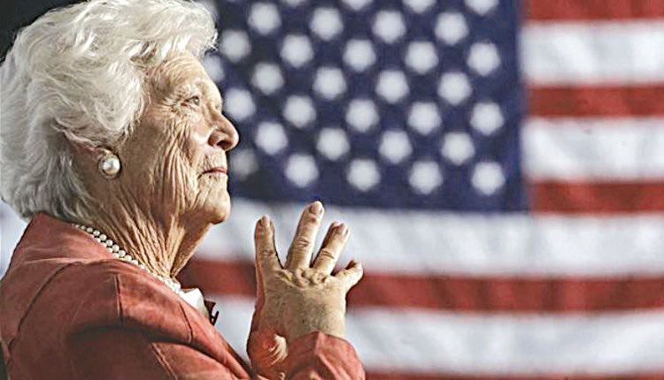 Μια γυναίκα θρύλος, η πρώην πρώτη κυρία των ΗΠΑ Μπάρμπαρα Μπους