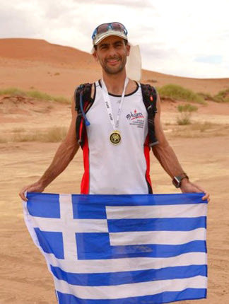 Ο Παπαθανασόπουλος, που είναι μέλος του Συλλόγου Μαραθωνοδρόμων Κρήτης 