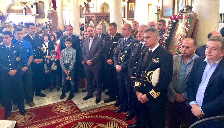 Ο περιφερειάρχης Κρήτης Σταύρος Αρναουτάκης, συμμετέχοντας στον εορτασμό του πολιούχου και προστάτη  της Ιεράπετρας  Αγίου Γεωργίου