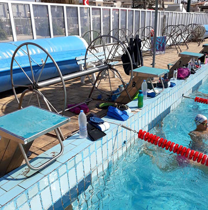 στο κολυμβητήριο Ηρακλείου