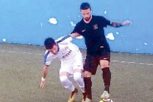 Φάση από το παιχνίδι του ΠΑΝΟΜ με την Επισκοπή