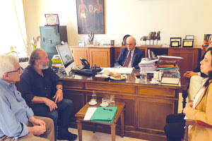 Ο δήμαρχος ενημέρωσε την “Πρωτοβουλία” για το πράσινο