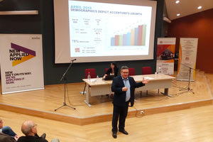 Το Τμήμα Μαθηματικών & Εφαρμοσμένων Μαθηματικών και το Τμήμα Επιστήμης Υπολογιστών του Πανεπιστημίου Κρήτης σε συνεργασία με τους φοιτητικούς τους  συλλόγους και την εταιρεία Accenture διοργάνωσαν ημερίδα σταδιοδρομίας