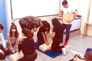 η Ημερίδα Πρώτων Βοηθειών, που πραγματοποιήθηκε στο 3ο ΕΠΑ.Λ. Ηρακλείου