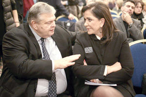 Ο κ. Ευ. Βενιζέλος και η κυρία Ντόρα Μπακογιάννη