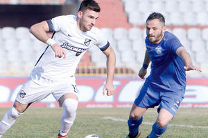 Στιγμιότυπο από το ματς του Α’ Γύρου με πρωταγωνιστή τον Μάνο