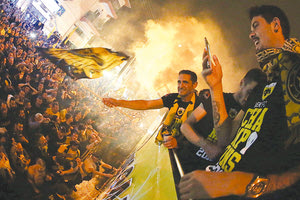 Τον τίτλο πανηγύρισε το βράδυ το Σαββάτου η ΑΕΚ