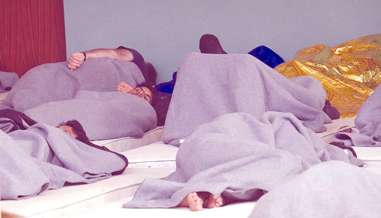 Οι μετανάστες φιλοξενούνται προσωρινά 