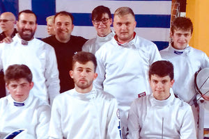 Η ομάδα ξιφασκίας της Μεσσαράς στο Πανελλήνιο ανδρών