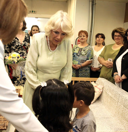 Από τη συνάντηση της Καμίλα με μαθητές