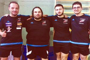 Η ομάδα πινγκ πονγκ του “Ηράκλειο” που πήρε την τρίτη θέση στο Παγκρήτιο Πρωτάθλημα