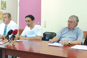 από τη συνέντευξη Τύπου για τα οξυμένα προβλήματα στον Ψυχιατρικό τομέα του ΠΑΓΝΗ.