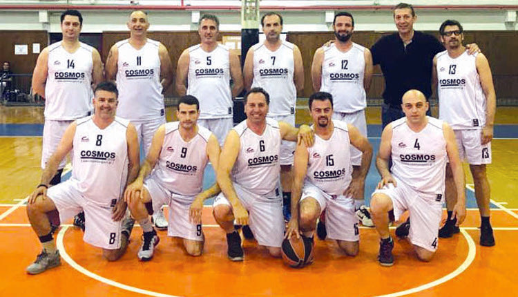 Οι βετεράνοι του Ηρακλείου που αγωνίζονται στο Πανελλήνιο πρωτάθλημα μπάσκετ της Θεσσαλονίκης