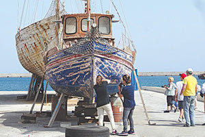 Από την επίσκεψη του Πειραματικού Γυμνασίου στον Οργανισμό Λιμένος.