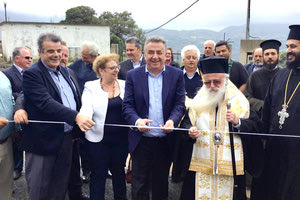 Τα εγκαίνια δρόμου στον Κισσό Ρεθύμνου πραγματοποιήθηκαν χθες από τον περιφερειάρχη Κρήτης Σταύρο Αρναουτάκη