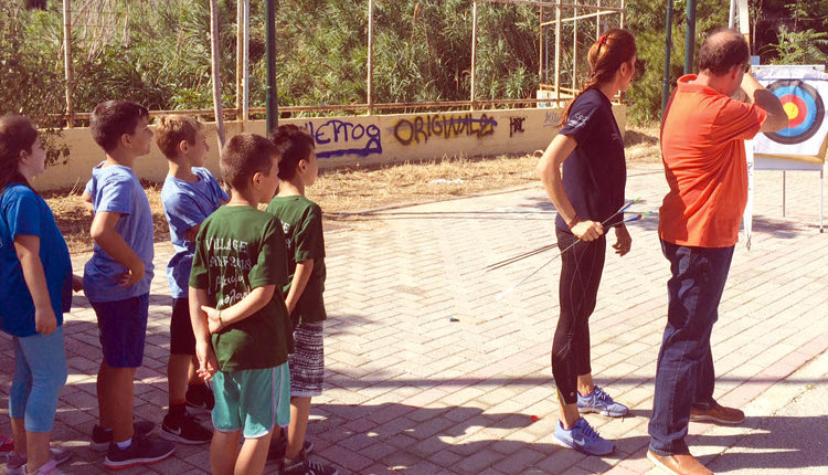 το 17ο Village Camp του Δήμου Ηρακλείου στο αθλητικό κέντρο του Κατασμπά. 