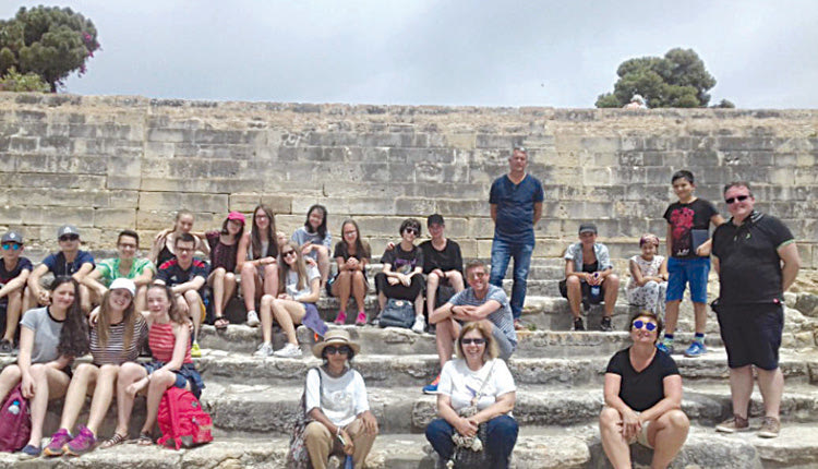 Στη Φαιστό με τον Πρέσβη του Λουξεμβούργου κ. Steinmetz 