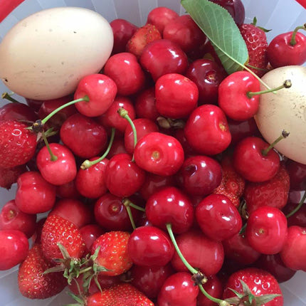 Ζουμερά κεράσια από το κτήμα της δημοσιογράφου 