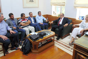 Στην Περιφέρεια Κρήτης  ο πρόεδρος της ΓΣΕΒΒΕ