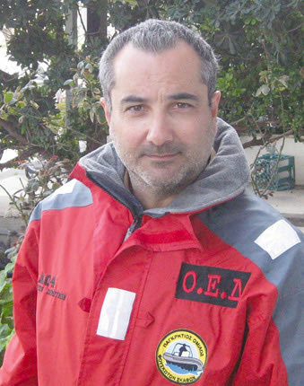  ο πρόεδρος του Ομίλου Φουσκωτών Σκαφών Δημήτρης Γιαβρίδης