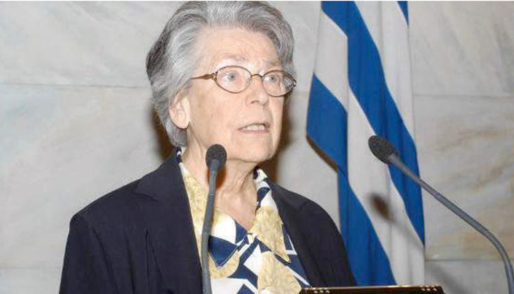 α η Βιργινία Τσουδερού που απεβίωσε χθες σε ηλικία 94 ετών