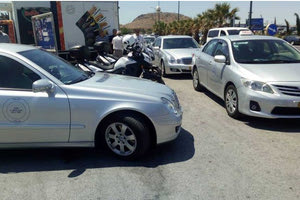 οι ιδιοκτήτες ΤΑΞΙ από τη χθεσινή κινητοποίηση στο αεροδρόμιο