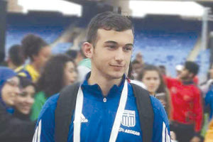 ο 17χροβος ακοντιστής Γεράσιμος Καλογεράκης.