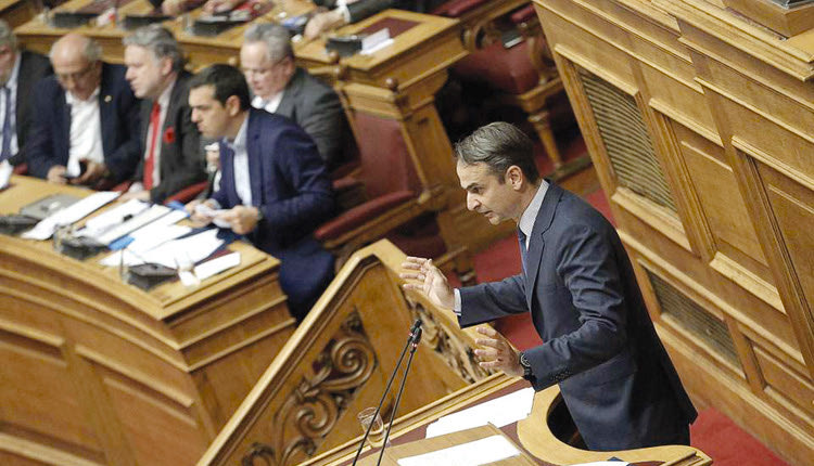  ο αρχηγός της αξιωματικής αντιπολίτευσης, Κυριάκος Μητσοτάκης