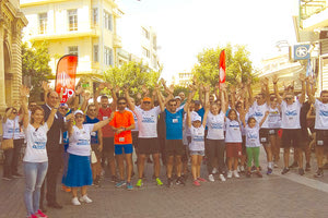 Οι αθλητές που έλαβαν μέρος στον αγώνα στη μνήμη της Ζωής Ταμπάκη