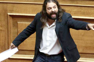 ο πρώην πλέον βουλευτής της Χρυσής Αυγής Κωνσταντίνος Μπαρμπαρούσης