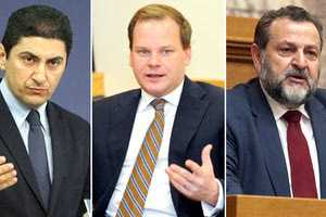 Ο κ. Λευτέρης Αυγενάκης - Ο κ. Κώστας Καραμανλής - Ο κ. Βασίλης Κεγκέρογλου