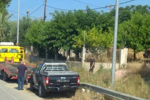 στο σοβαρό τροχαίο που σημειώθηκε στη διασταύρωση του Καστελίου, πριν τα Καπαριανά.