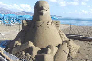 3ο Φεστιβάλ Γλυπτικής στην άμμο στην Αμμουδάρα.