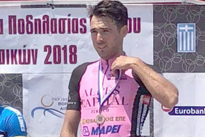 Την 3η θέση στο ατομικό χρονόμετρο με 51,20 πήρε ο Χάρης Καστραντάς του “Κάστρο” στο πανελλήνιο πρωτάθλημα ποδηλασίας δρόμου που έγινε στη Λέσβο.