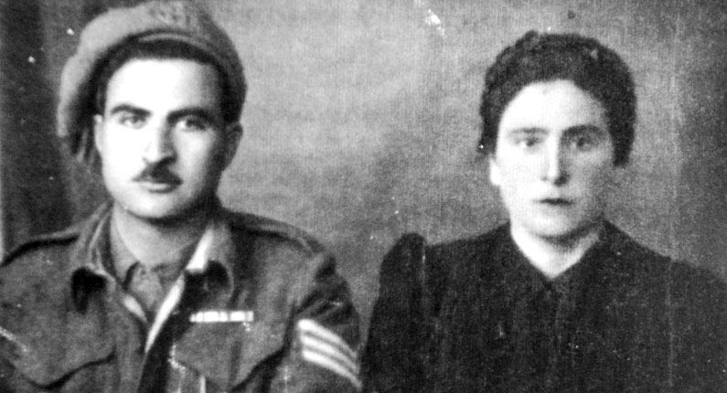 Ο Ζαχαρίας Γ. Μπαντουβάς με τη σύζυγό του Φιλαρέτη 