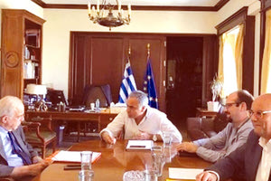 αντιπροσωπεία της Περιφερειακής Ένωσης Δήμων Κρήτης με τον υπουργό Εσωτερικών κ. Πάνο Σκουρλέτη